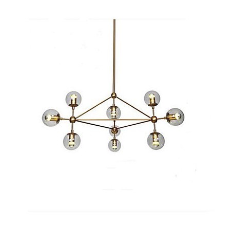 Golden Beans Chandelier 10 Light with Glass Shade Golden Beans Chandelier 10 Light with Glass Shade