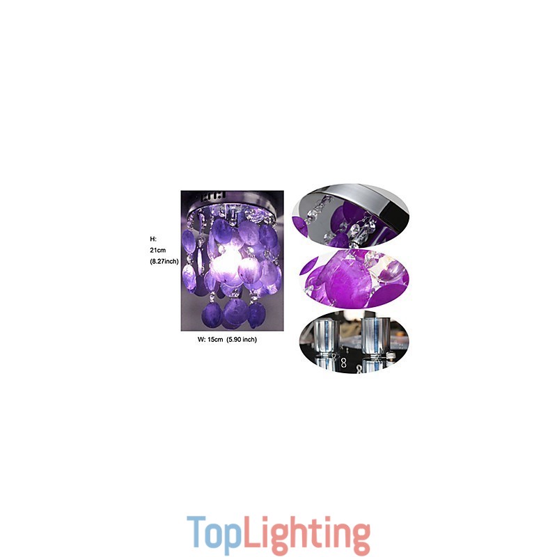 Modern Contemporary Mini Style Chrome Pendant Light