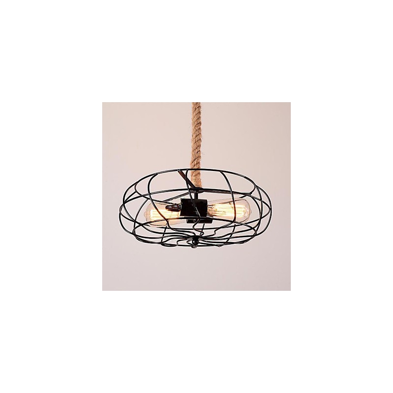 Vintage American Lron Rope Creative Industrial Fan Chandelier