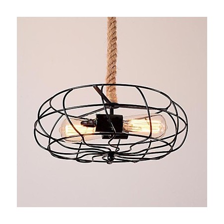 Vintage American Lron Rope Creative Industrial Fan Chandelier