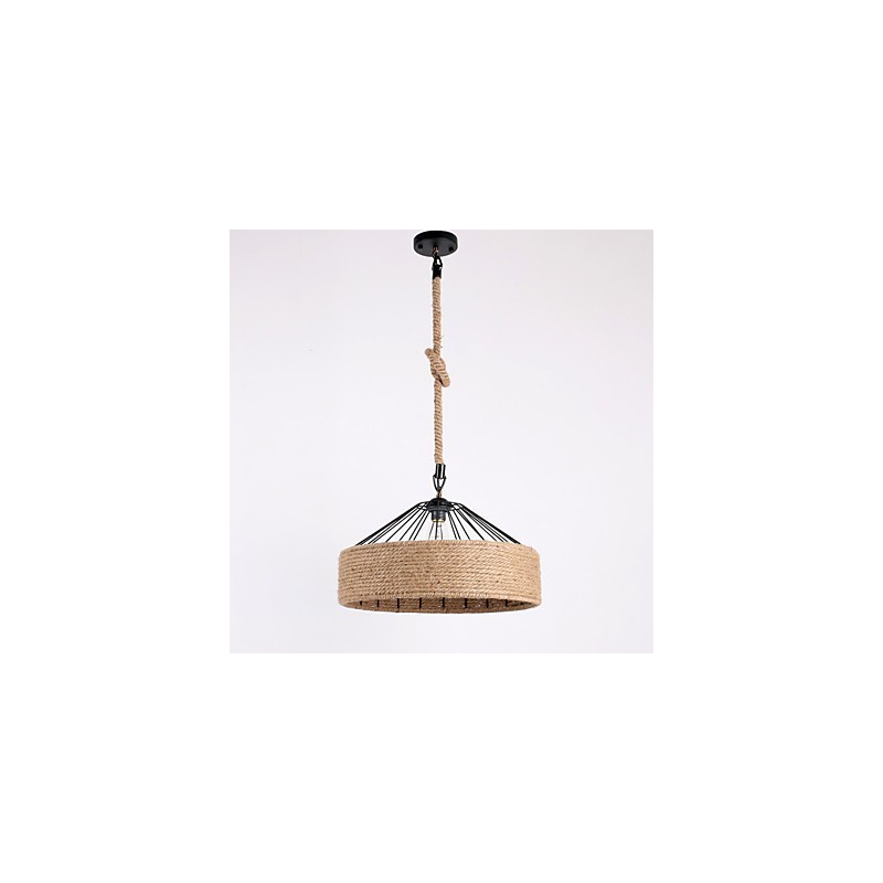 1 Light Rope Pendant Light Mini Style Modern Contemporary Country