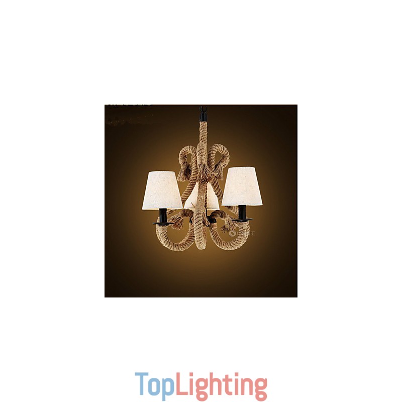 Retro Minimalist Creative Rope Chandelier