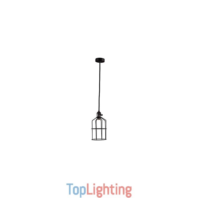 Retro Mini Style Painting Metal Pendant Light Garage