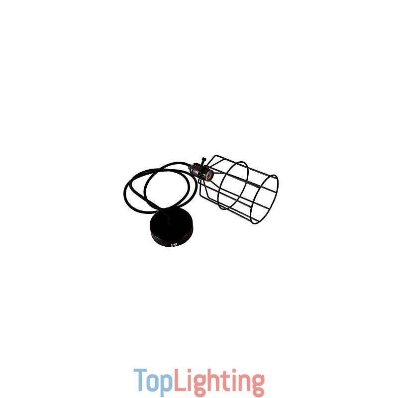 Retro Mini Style Painting Metal Pendant Light Garage