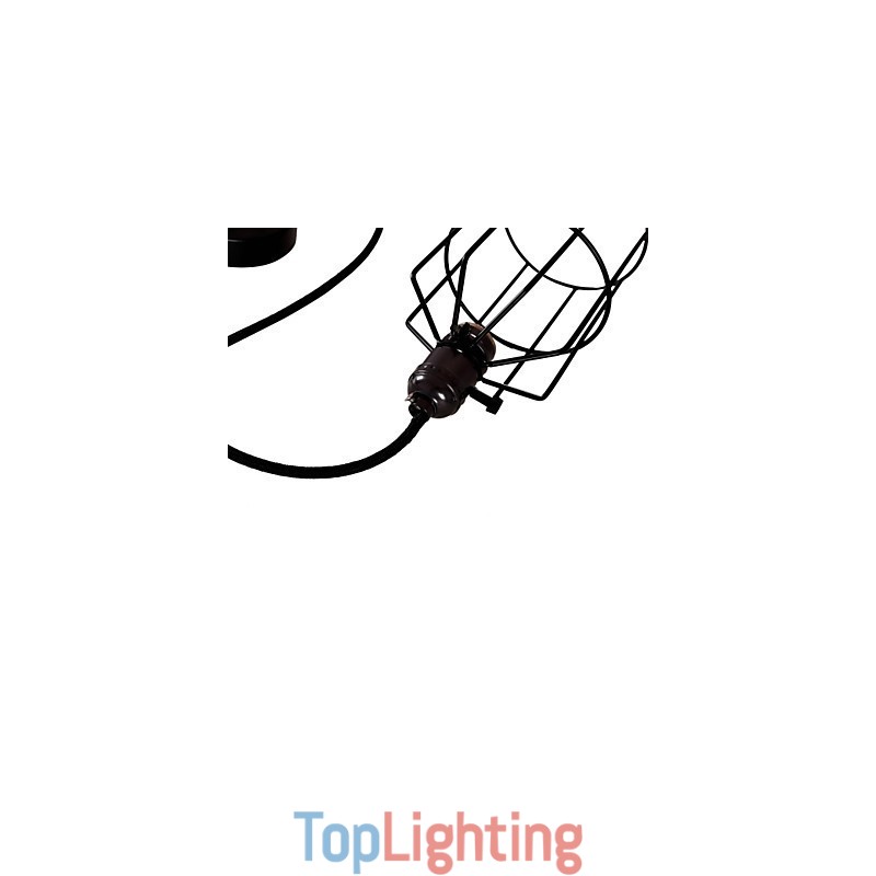 Retro Mini Style Painting Metal Pendant Light Garage
