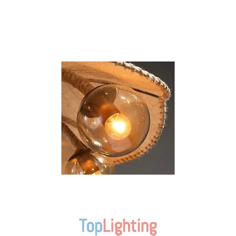 Country Painting Metal Chandelier Pendant LightBedroom