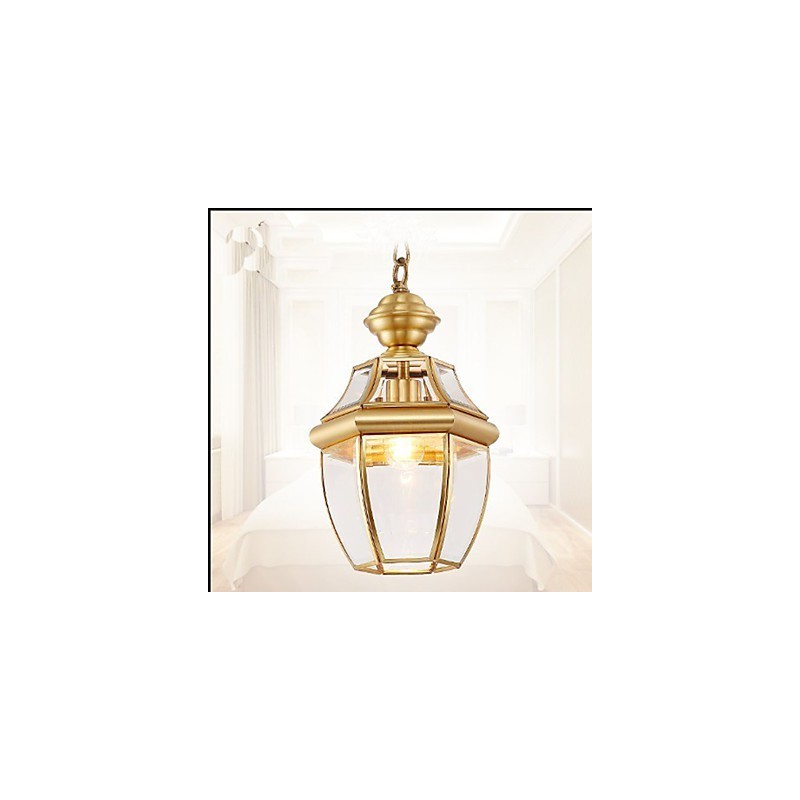 American Country Small Pendant all Copper Single Glass C
