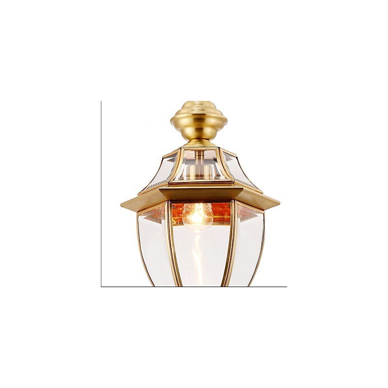 American Country Small Pendant all Copper Single Glass C