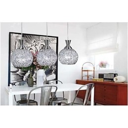 Modern Contemporary Brushed Metal Flush Mount
