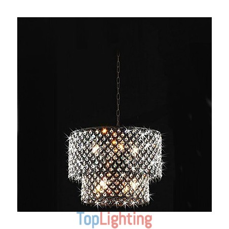 Modern Contemporary Drum Crystal Painting Pendant Light Modern Contemporary Drum Crystal Painting Pendant Light