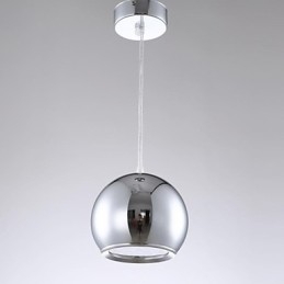 Modern Contemporary Globe Electroplated Metal Pendant Light