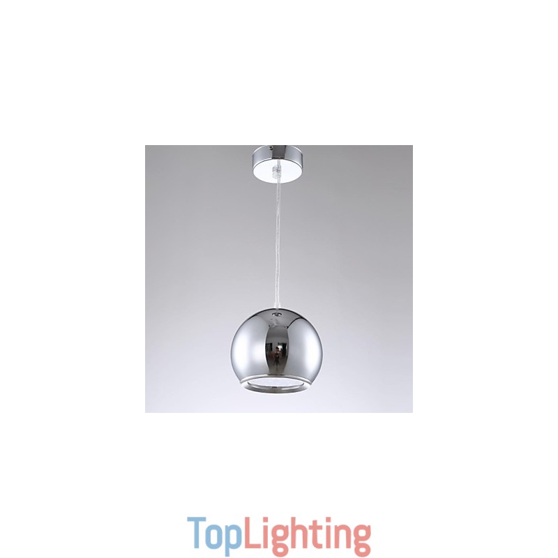 Modern Contemporary Globe Electroplated Metal Pendant Light