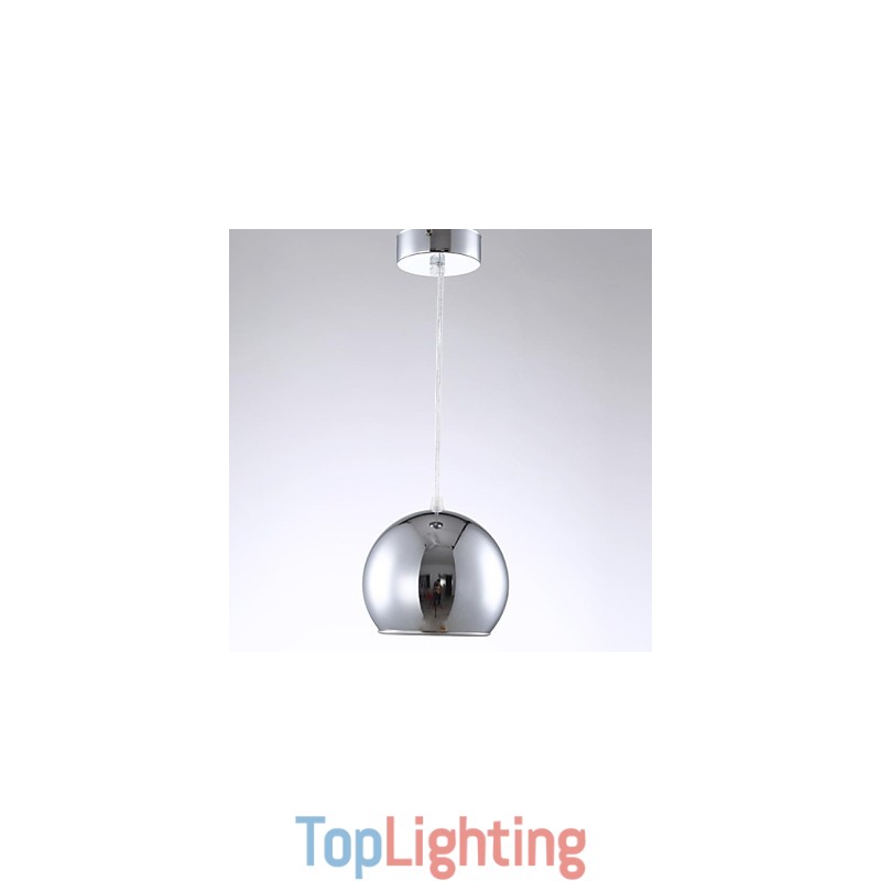 Modern Contemporary Globe Electroplated Metal Pendant Light