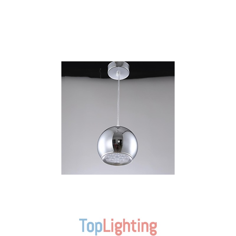 Modern Contemporary Globe Electroplated Metal Pendant Light