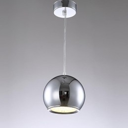 Modern Contemporary Globe Electroplated Metal Pendant Light