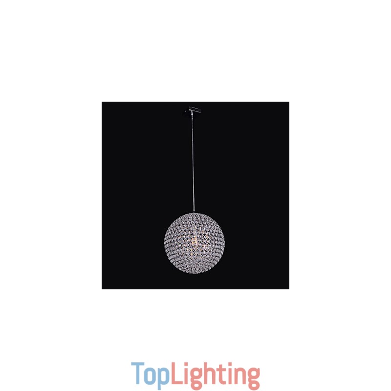 Simple Spherical Metal Frame K9 Crystal Chandelier