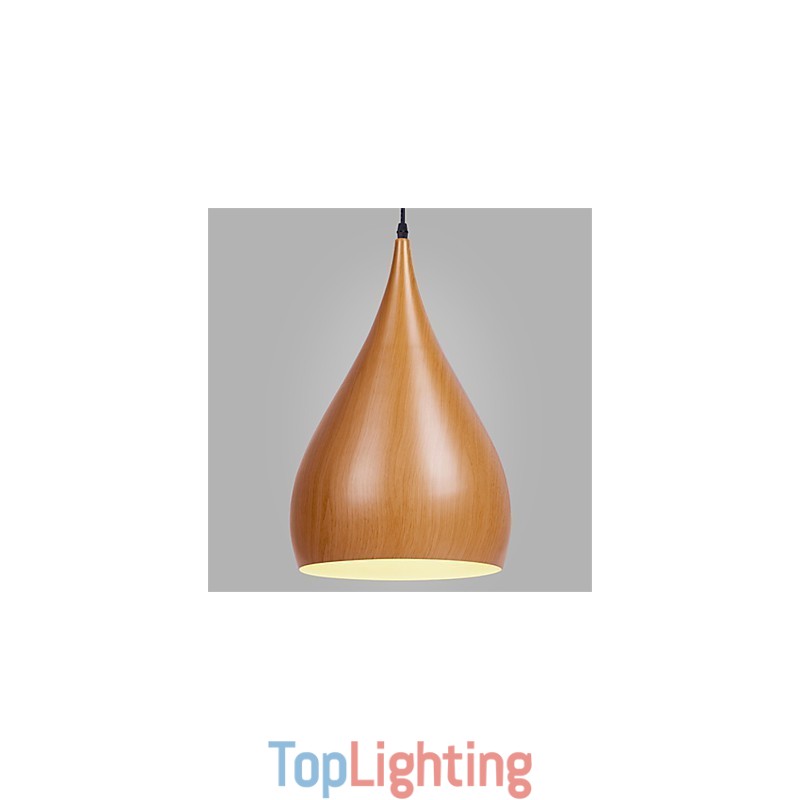 Retro Pendant Light Wood Grain Metal Cafe pendant lamps