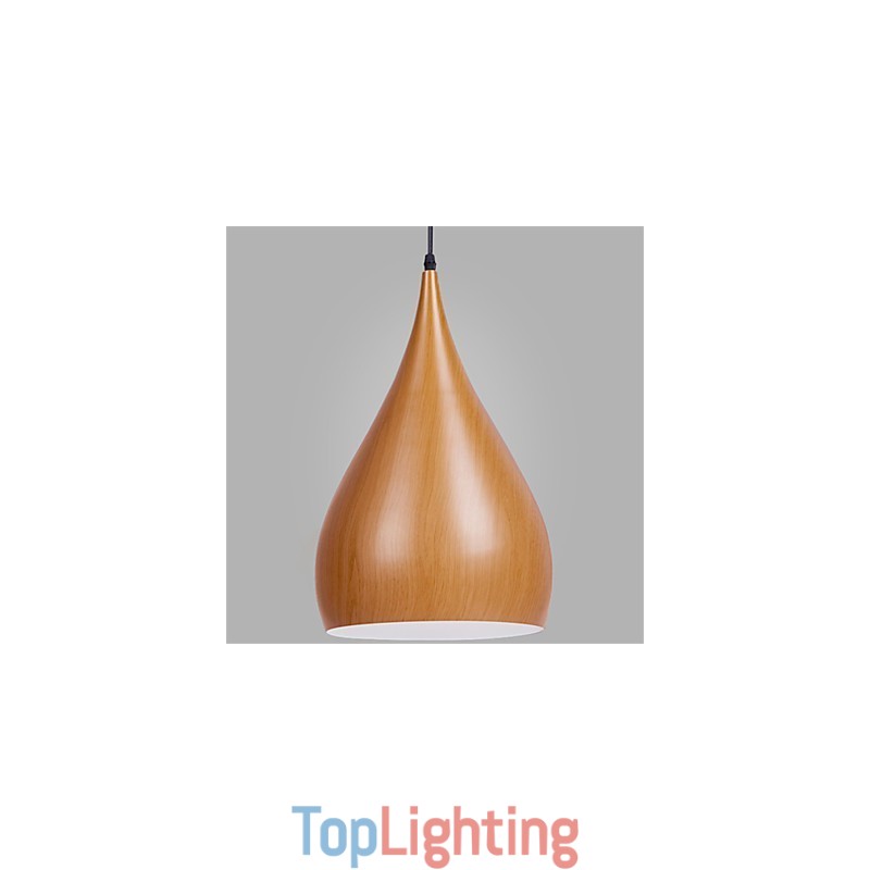 Retro Pendant Light Wood Grain Metal Cafe pendant lamps