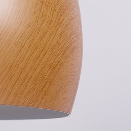 Retro Pendant Light Wood Grain Metal Cafe pendant lamps