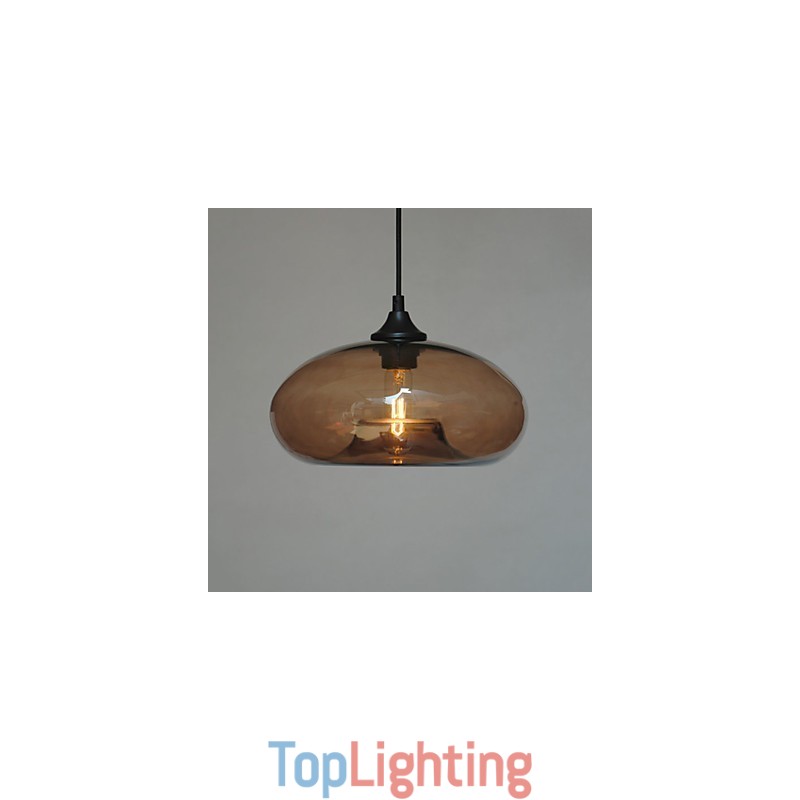 Modern Characteristic 1 Light Pendant With Transparent Shade