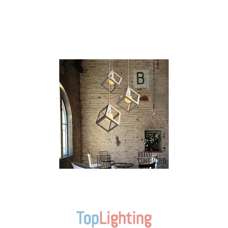 Creative Contemporary And Contracted Wrought Iron Chandelier Single Head Lamps