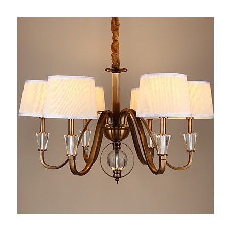 Rustic Lodge Vintage Crystal Mini Style Electroplated Metal Chandelier Rustic Lodge Vintage Crystal Mini Style Electroplated Metal Chandelier