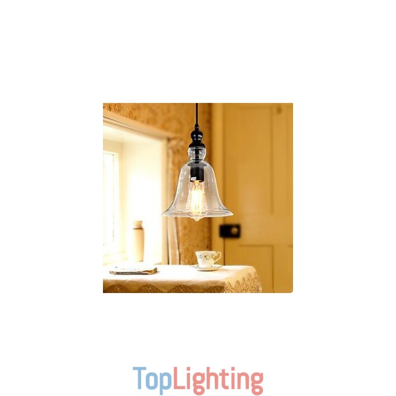 European Contracted Loft Glass Chandelier Bell