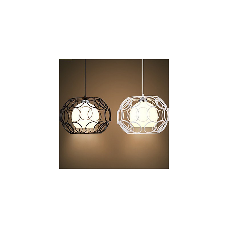 Creative Contracted Nordic Wrought Iron Glass Single Head Droplight Lamp Light