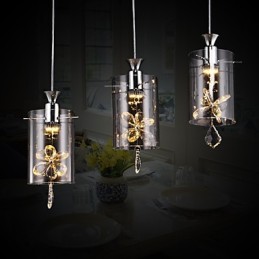 Modern Contemporary Crystal Others Glass Pendant Light