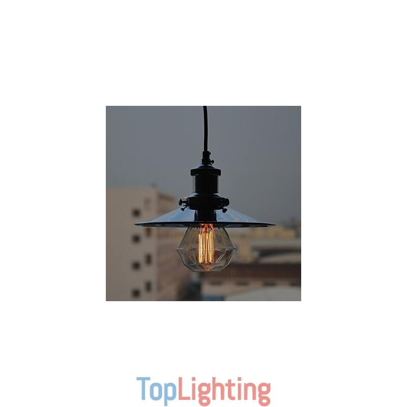 Country Chrome Metal Pendant Light