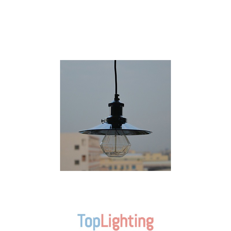 Country Chrome Metal Pendant Light