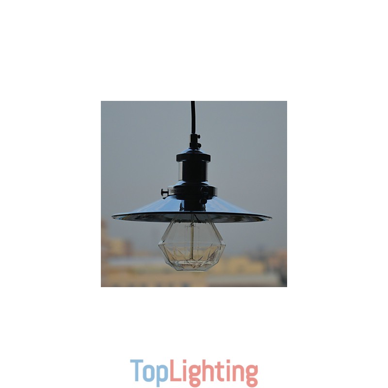 Country Chrome Metal Pendant Light