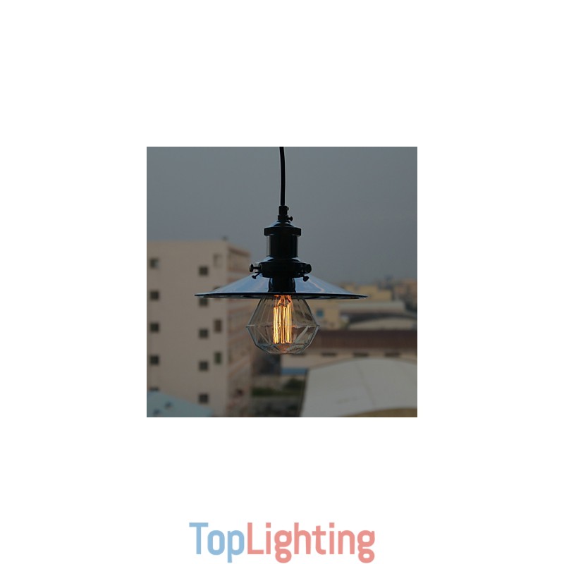 Country Chrome Metal Pendant Light