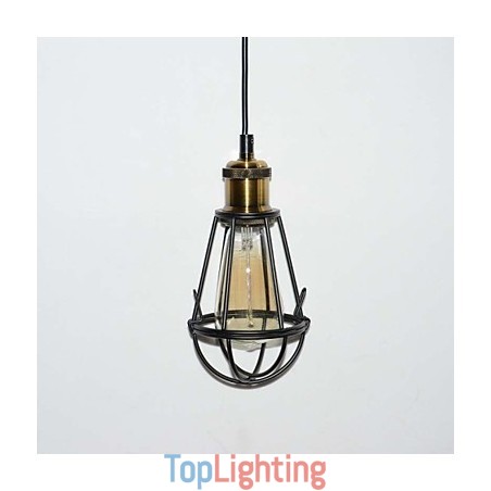 LOFT Lamp Vintage Pendant Light Edison Light Balck Iron Metal Cage Lampshade Warehouse Style Lighting Light Fixture LOFT Lamp Vintage Pendant Light Edison Light Balck Iron Metal Cage Lampshade Warehouse Style Lighting Light Fixture