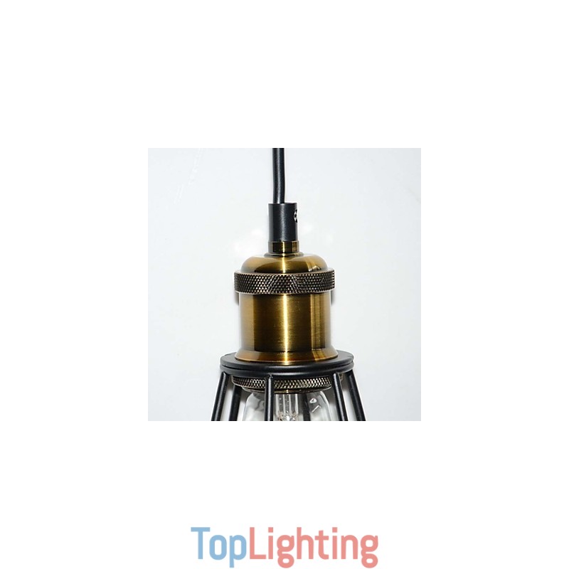 LOFT Lamp Vintage Pendant Light Edison Light Balck Iron Metal Cage Lampshade Warehouse Style Lighting Light Fixture