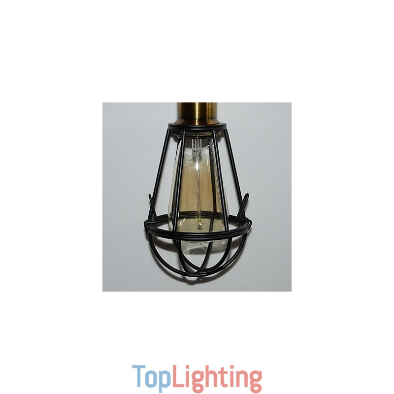 LOFT Lamp Vintage Pendant Light Edison Light Balck Iron Metal Cage Lampshade Warehouse Style Lighting Light Fixture