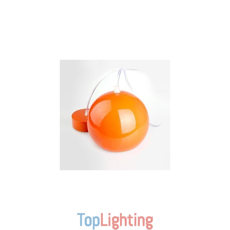 Modern Contemporary Globe Painting Metal Pendant Light