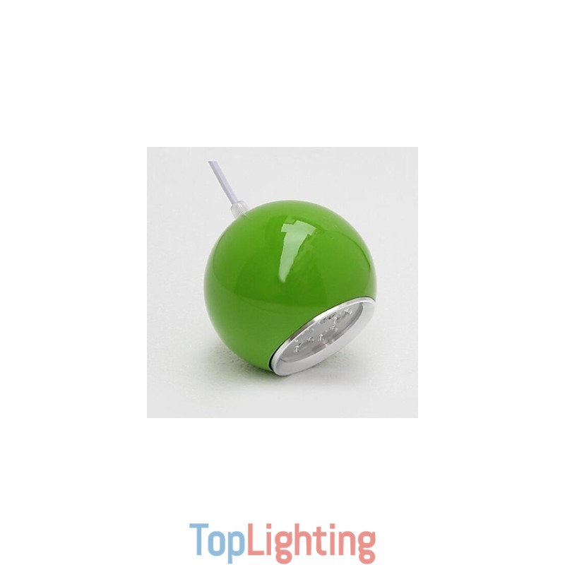 Modern Contemporary Globe Painting Metal Pendant Light
