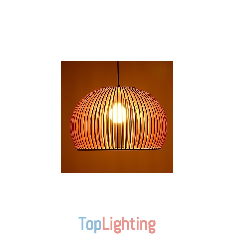 Design Style Circular Feature L Pendant Light 1 Light Wooden