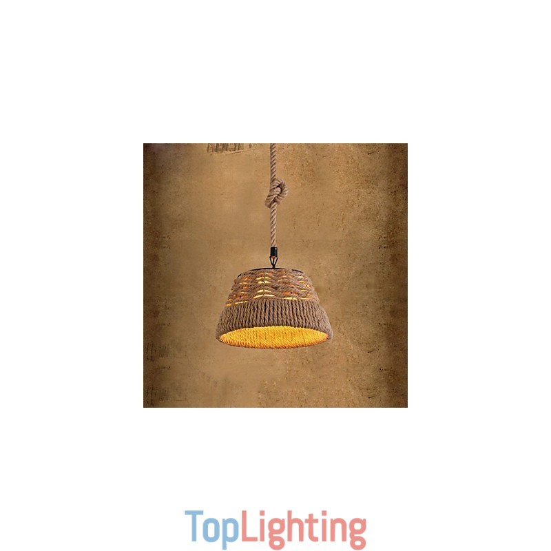 Loft Industrial Wind Creative Nordic Hemp Rope Meals Chandelier Lamp