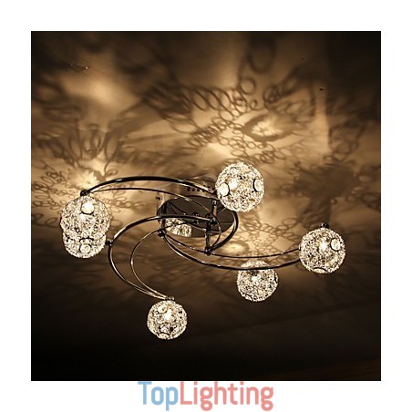 Modern Contemporary Electroplated Flush Mount Modern Contemporary Electroplated Flush Mount