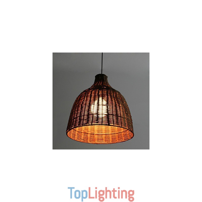 Rural Style Cany Art Creative Hand Made By The Cane Makes Up Droplight Lamp