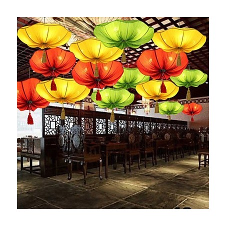 Cloth Art Romantic Imitation Of Classical Droplight Southeast Asia Lotus Lantern Lamp Light Cloth Art Romantic Imitation Of Classical Droplight Southeast Asia Lotus Lantern Lamp Light