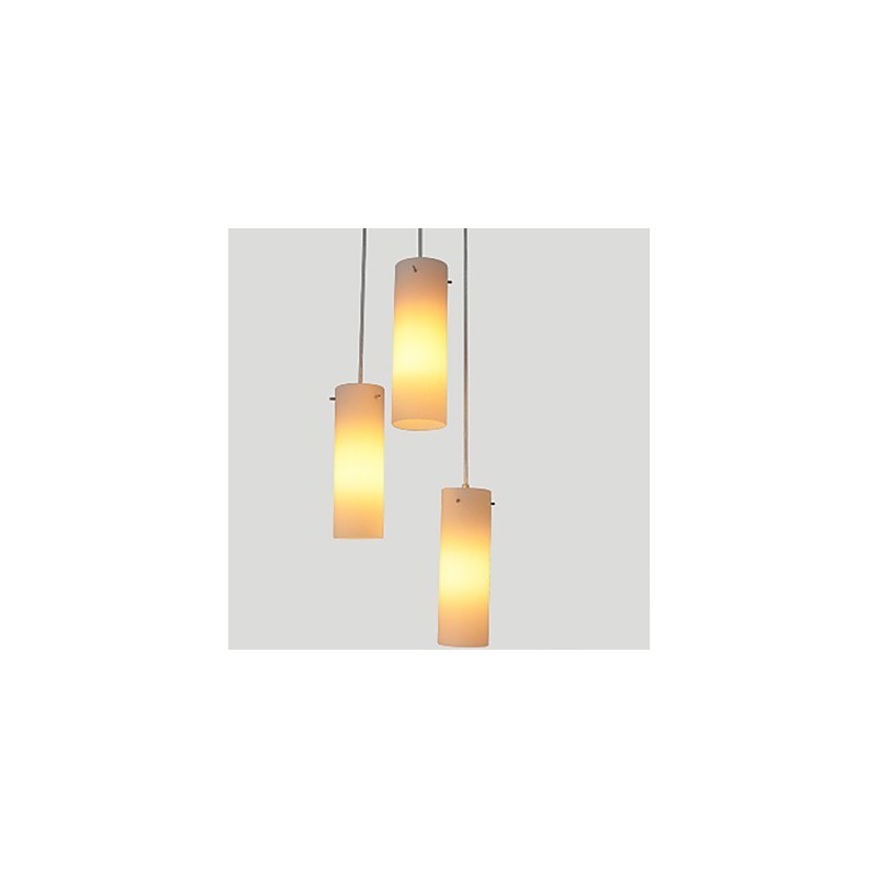 Cylindrical Glass Straight Single Head Drum Drum Simple Droplight Lamp Lighting