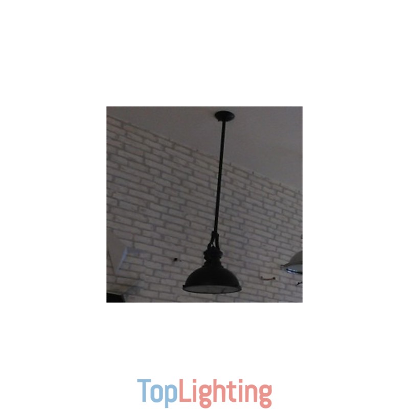 American country iron chandelier Single head black industrial wind Chandelier