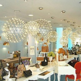 Contemporary Chandelier Creative Round Droplight Lamp Light
