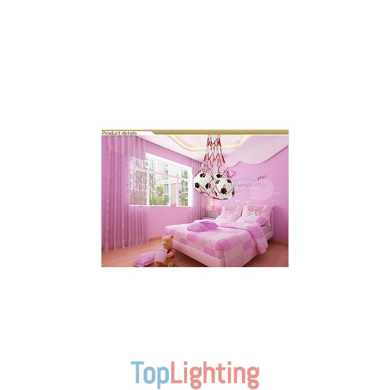 Children Football Modern Minimalist Pendant Lamp Boy Lights 3 Lights