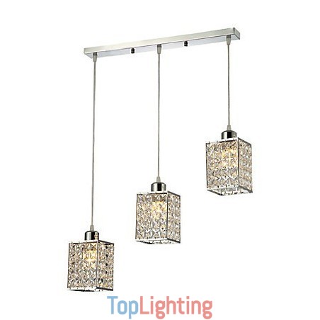 Modern Contemporary Island Crystal Electroplated Pendant Light Modern Contemporary Island Crystal Electroplated Pendant Light