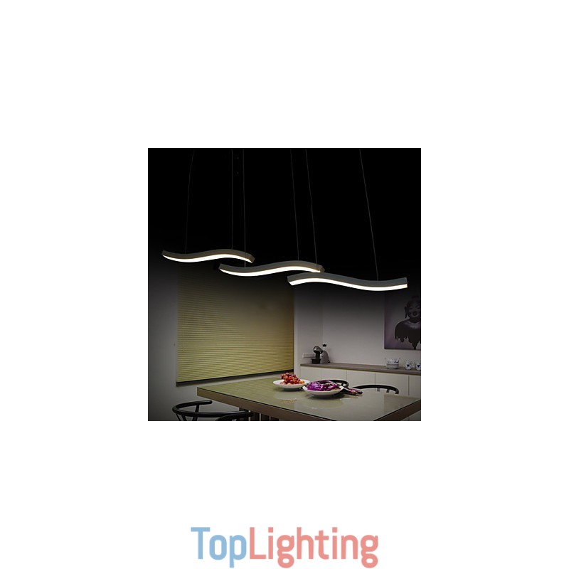 Wavy Design Fashion Simple Acrylic Pendant Light