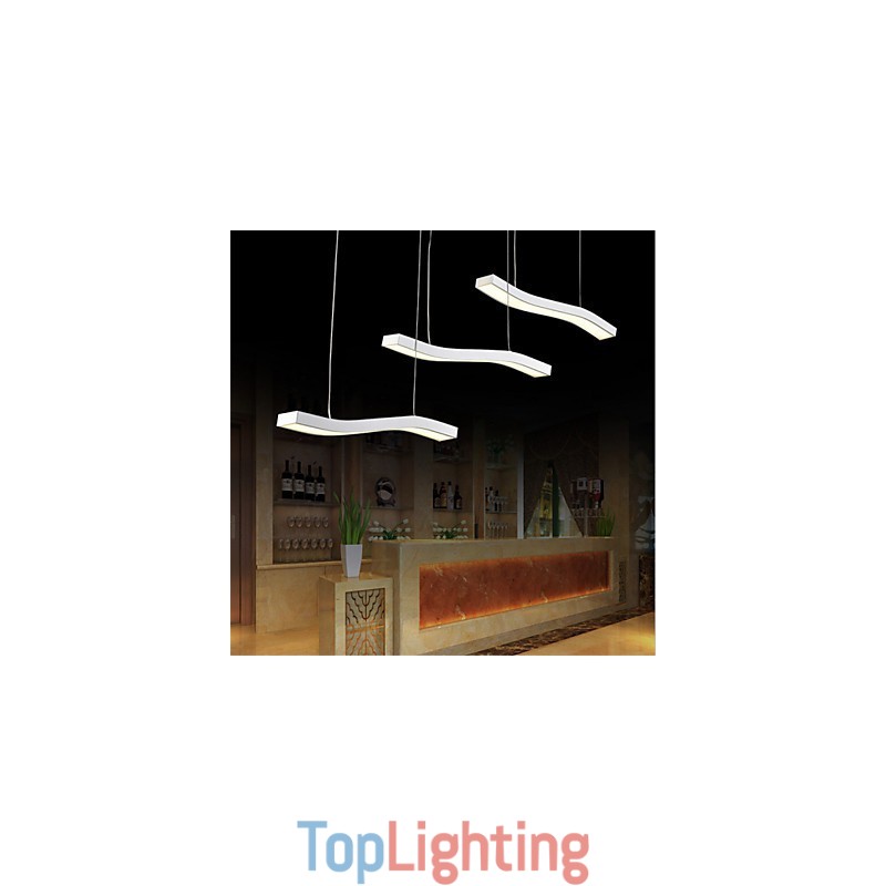 Wavy Design Fashion Simple Acrylic Pendant Light